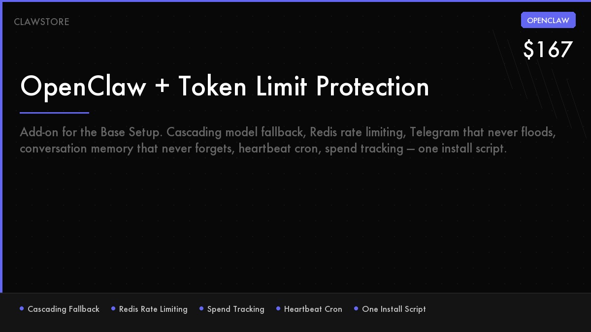 OpenClaw — Token Limit Protection Add-on
